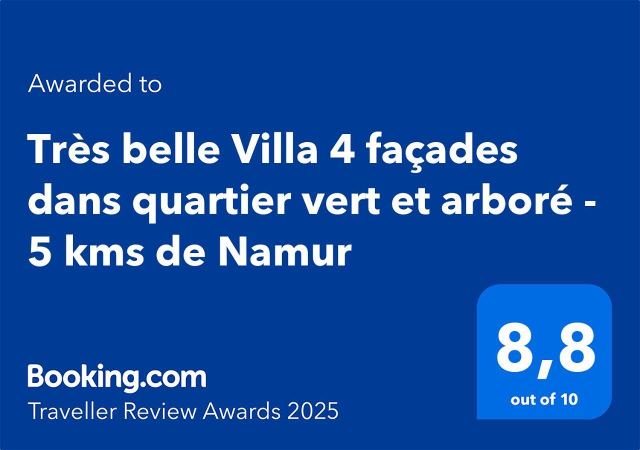 Tres Belle Villa 4 Facades Dans Quartier Vert Et Arbore - 5 Kms De Namur Exterior photo